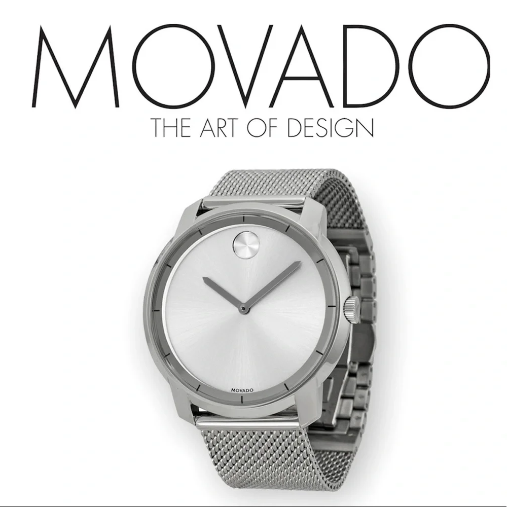 Movado Men's Bold Large Sunray Dial Analog Quartz 44mm Watch